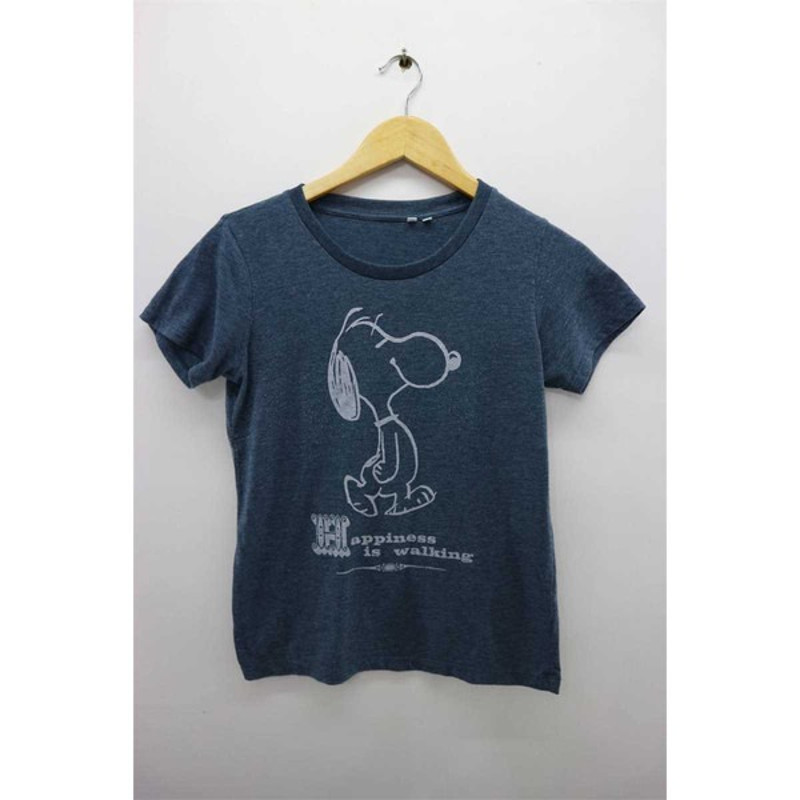 Happiness Is Walking Funky Round Neck Street Wear Top Tee, Unisex T-Shirts