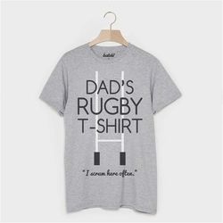 dad's rugby t shirt, unisex t-shirts