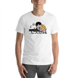 mercury the piano man - unisex t-shirt, unisex t-shirts