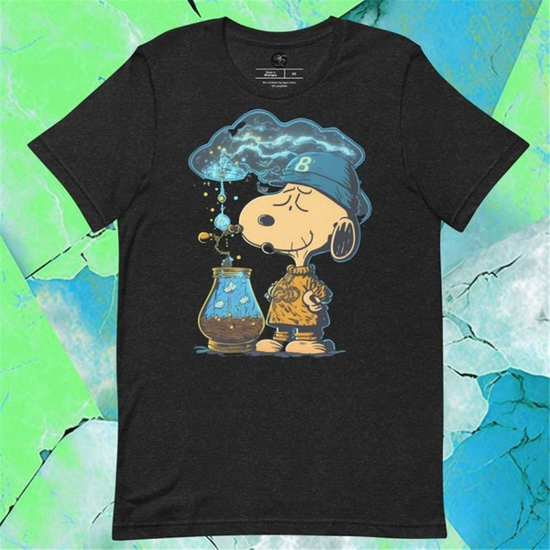 Vintage Stoner Snoopy Water Bong, Unisex T-Shirts