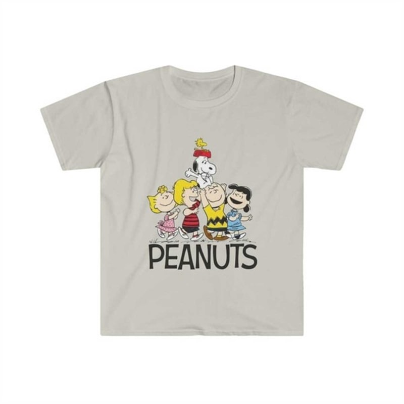 Peanuts Charlie Brown Snoopy Woodstock Unisex Softstyle T-Shirt, Unisex T-Shirts