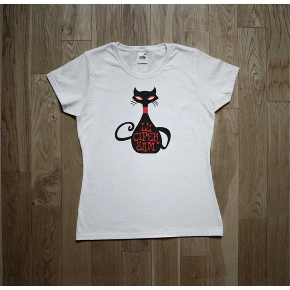 T-Shirt Syd Barrett Lucifer Sam Pink Floyd Cat Pop Psych, Unisex T-Shirts