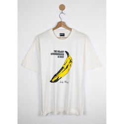 the velvet underground & nico andy warhol banana shirt size l, unisex t-shirts