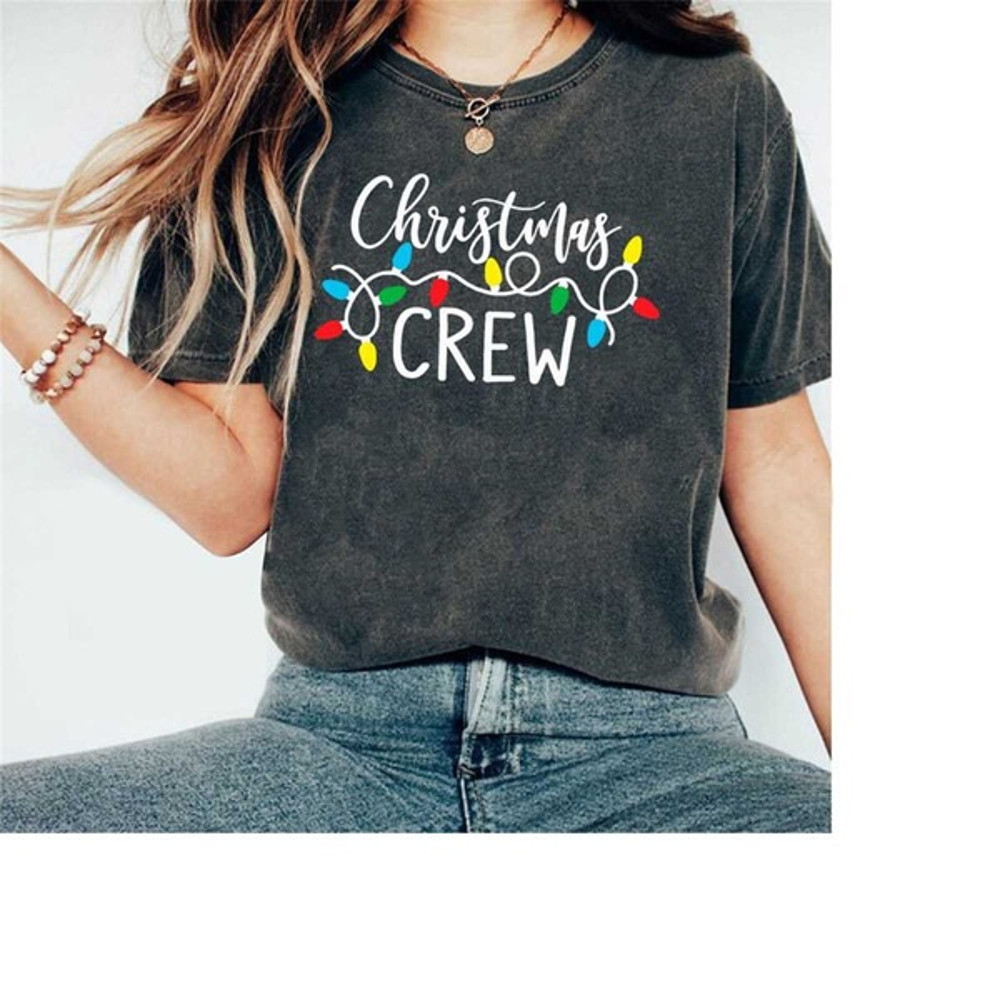 Christmas Crew Comfort Color Shirt, Family Christmas Shirt, Family Christmas Shirt, Christmas Shirt, Unisex T-Shirts