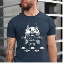 fishing dad shirt, reel cool papa fishing dad grandpa shirt, dad grandpa fishing lover gift, unisex t-shirts