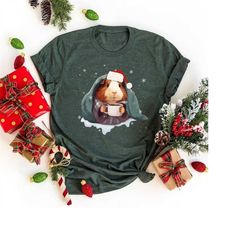 christmas guinea pig in a blanket shirt, christmas guinea pig shirt, christmas guinea pig shirt, unisex t-shirts
