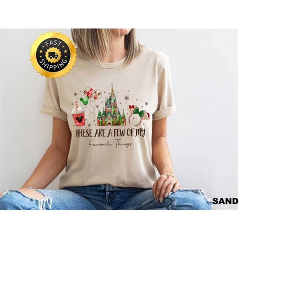 These are a few of my favorite things Tee, Disney Snacks Shirt, Christmas Castle Shirt, Unisex T-Shirts