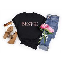 best friend shirts, personalized gift for best friend, custom name bff shirts, best friend shirts for 3, unisex t-shirts