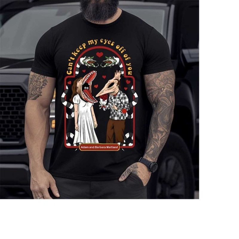 Halloween Beetlejuice Cant Keep My Eye Off Of You Tshirt, Unisex T-Shirts