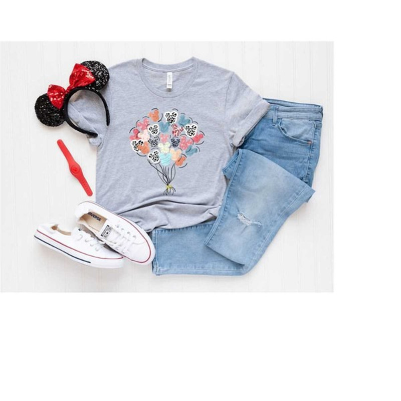 Disney Animal Kingdom Balloons Shirt, Colorful Vacay Shirt, Disney Aesthetic Shirt, Disneyworld Shirt, Unisex T-Shirts