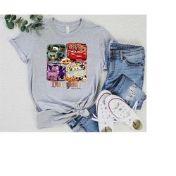 disney truck or treat t-shirt, disney cars halloween shirts, disney pixar cars happy hallo-wheel, unisex t-shirts
