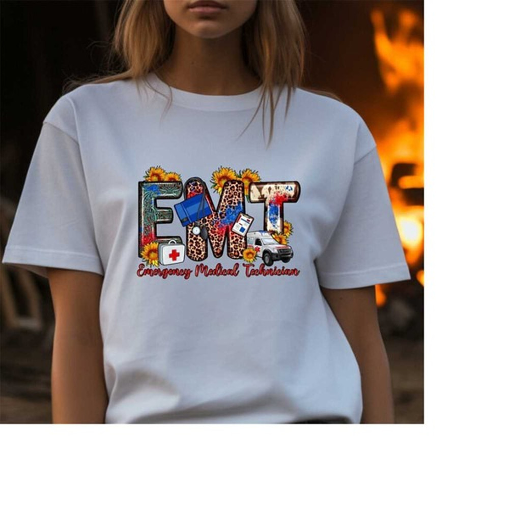 EMT T-Shirt, Emergency Medical Technicians Shirt, Medical Technician Nurse TShirt, EMT Graduation Gift, Unisex T-Shirts