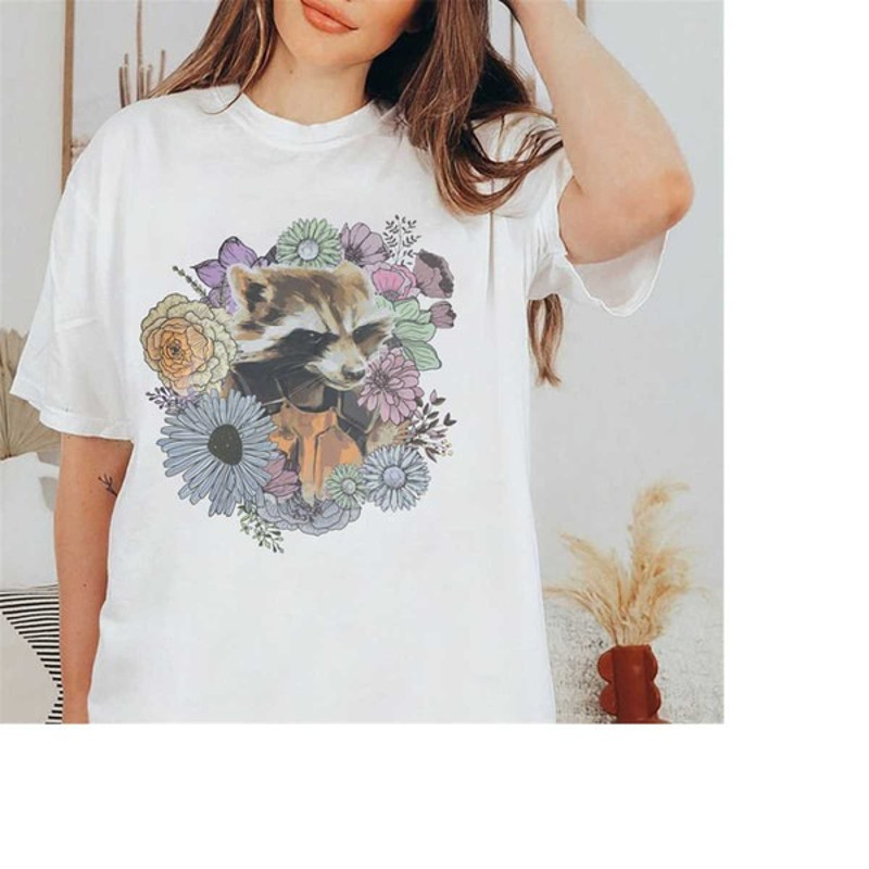 Rocket Raccoon Shirt, Lylla Rocket Floor And Teefs Shirt, Marvel Guardians Galaxy Shirt, Unisex T-Shirt