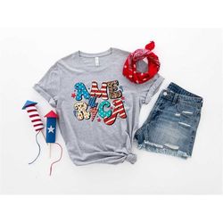 america shirt, 4th of july t-shirt, fourth of july shirt, independence day shirt, retro america shirt, unisex t-shirt