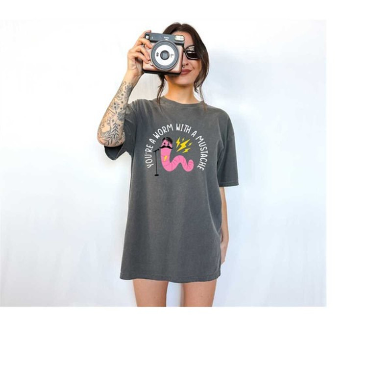 Retro Comfort Colors Shirt, Worm With a Mustache, 1 800 Boys Lie, Tom, Scandoval, Unisex T-Shirt