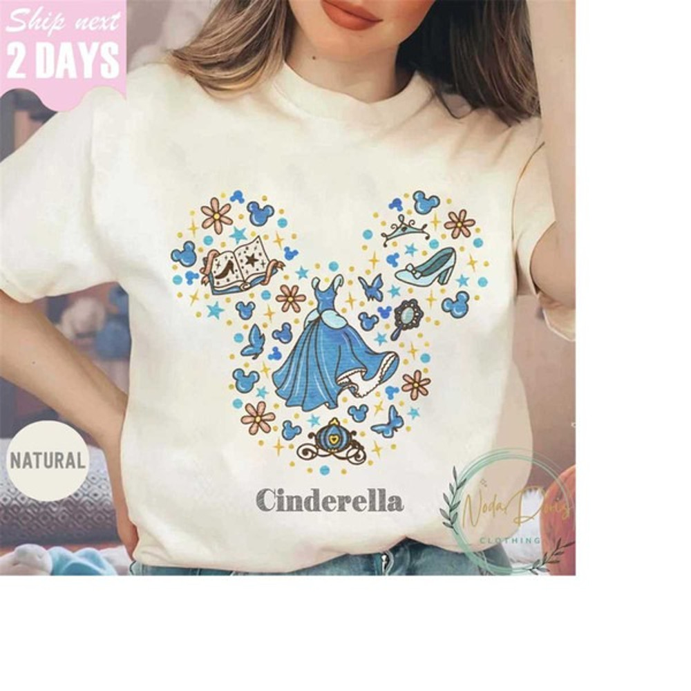 Castle Princess Collage Shirt, Disney Princess Tee, Princess Doodle Collage Shirt, Unisex T-Shirt 01