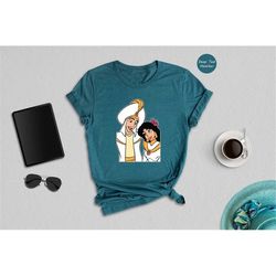 jasmine and aladdin shirt, disney couple t-shirt, disney couple shirt, disney matching shirt, unisex t-shirt