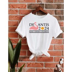 desantis 2024 make america florida flamingo t-shirt, republican shirt, american patriot shirt, unisex t-shirt 1
