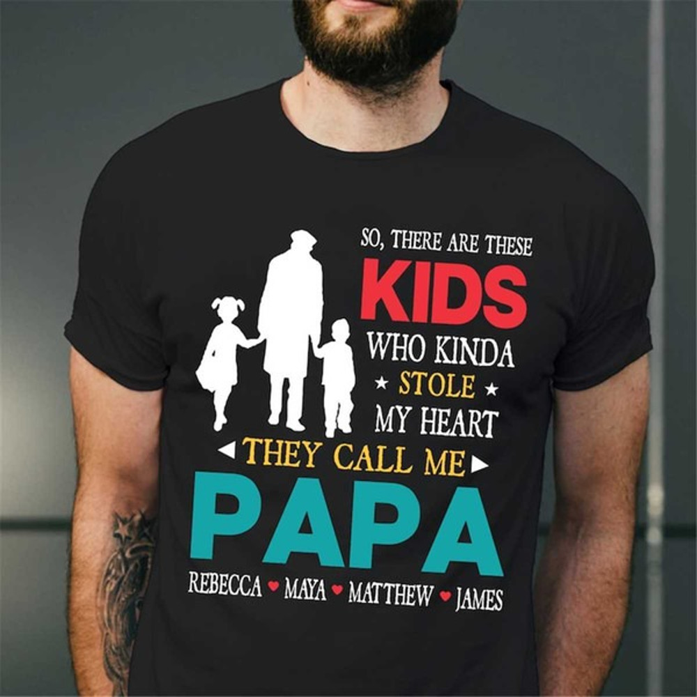 Personalized Gift For Dad, They Call Me Papa Shirt, Great Dad Shirt, Unisex T-Shirt 1