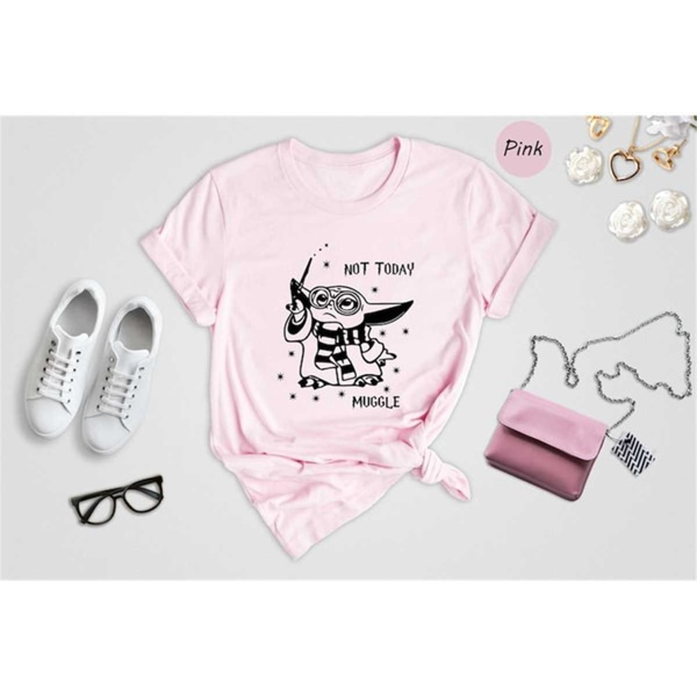 Not Today Muggle Shirt, Wizard Grogu Shirt, Harry Potter Shirt, Baby Yoda Shirt, Harry Potter T-Shirt, Unisex T-Shirt