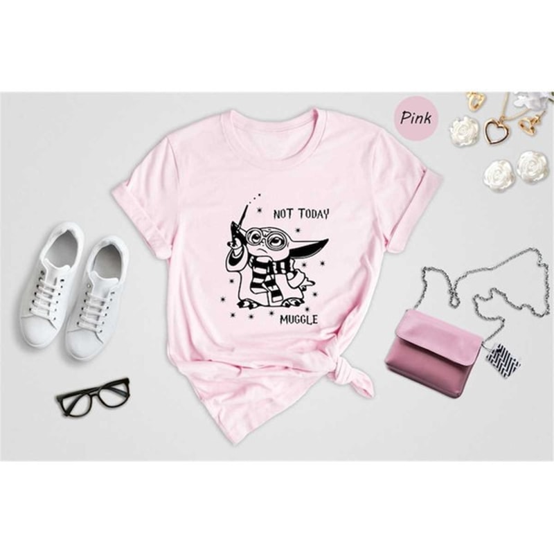 Not Today Muggle Shirt, Wizard Grogu Shirt, Harry Potter Shirt, Baby Yoda Shirt, Harry Potter T-Shirt, Unisex T-Shirt