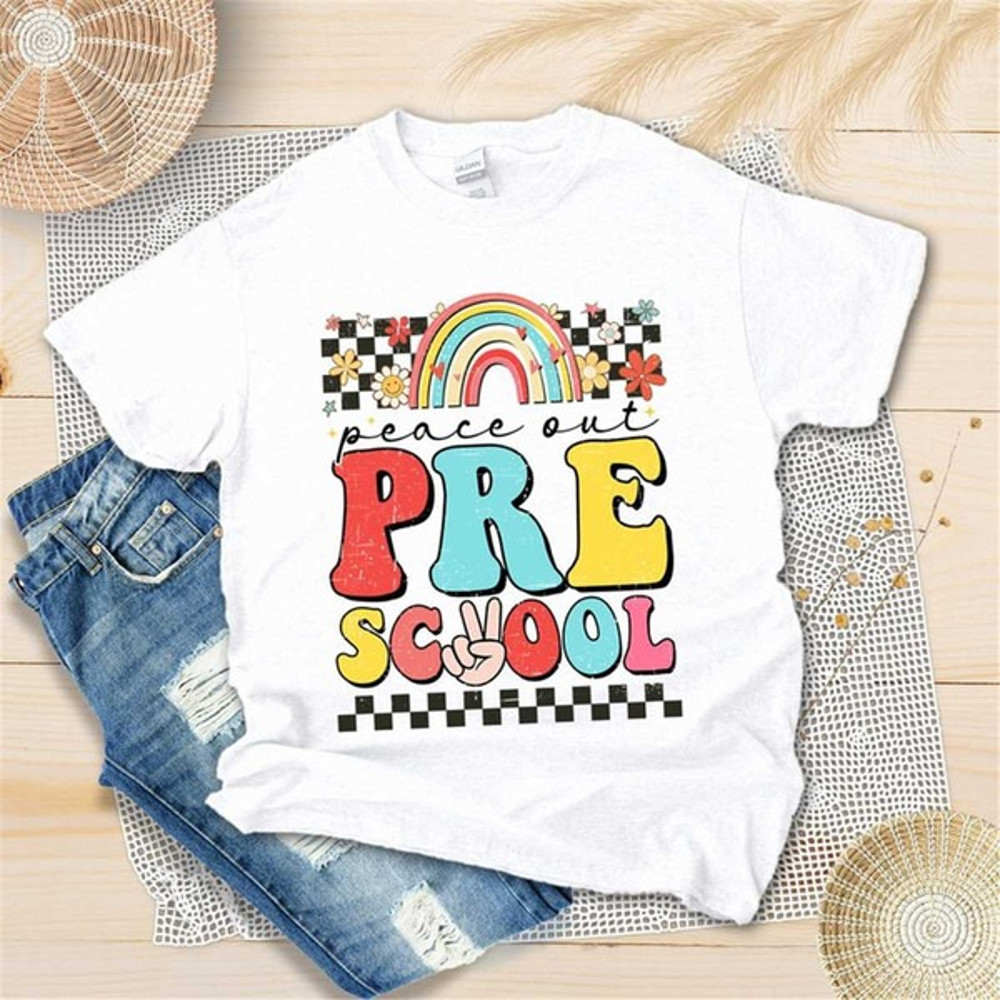 Peace Out Preschool Shirt, Last Day of School Shirt, End Of School Year, Class Dismissed Shirt, Unisex T-Shirt