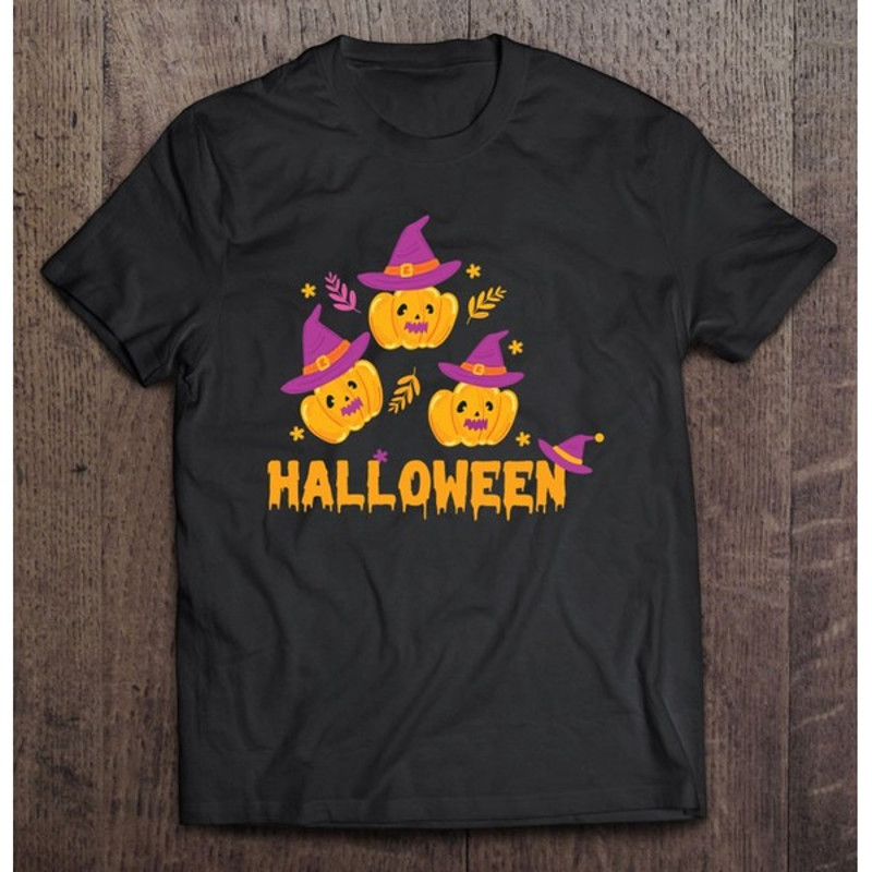 Halloween Design With Pumpkins For Halloween Day Essential, Unisex T-Shirt