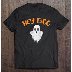 hey boo shirt halloween shirts halloween halloween party halloween pumpkin trick or treat, unisex t-shirt