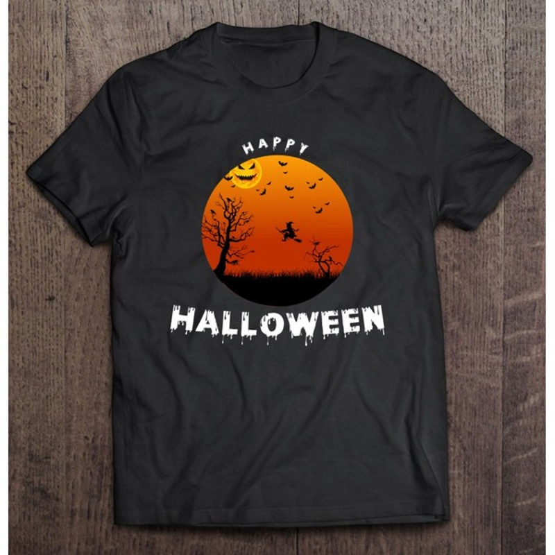 Copy Of The Night Before Halloween Halloweentee Essential Flying Witch, Unisex T-Shirt