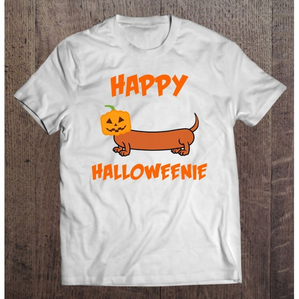 Happy Halloweenie Dachshund Halloween For Dog Fans, Unisex T-Shirt