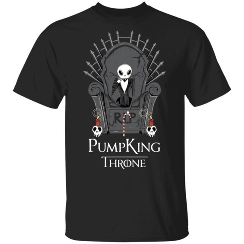 RIP Pumpking Thrones Jack Skellington Halloween Game Of Thrones T-Shirt, Unisex T-Shirt