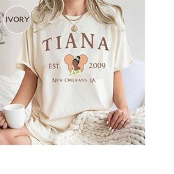 princess tiana shirt, disney comfort colors shirt, disney princess shirt, tiana shirt, unisex t-shirt
