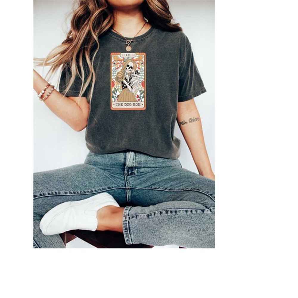 Tarot card shirt, dog mom tarot card shirt,skeleton tarot card shirts, dog lover shirt, Unisex T-Shirt