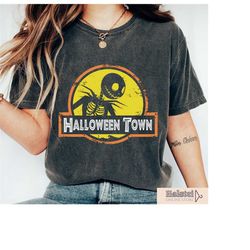 vintage nightmare before christmas halloween town shirt, jack skellington, lock shock & barrel, unisex t-shirt
