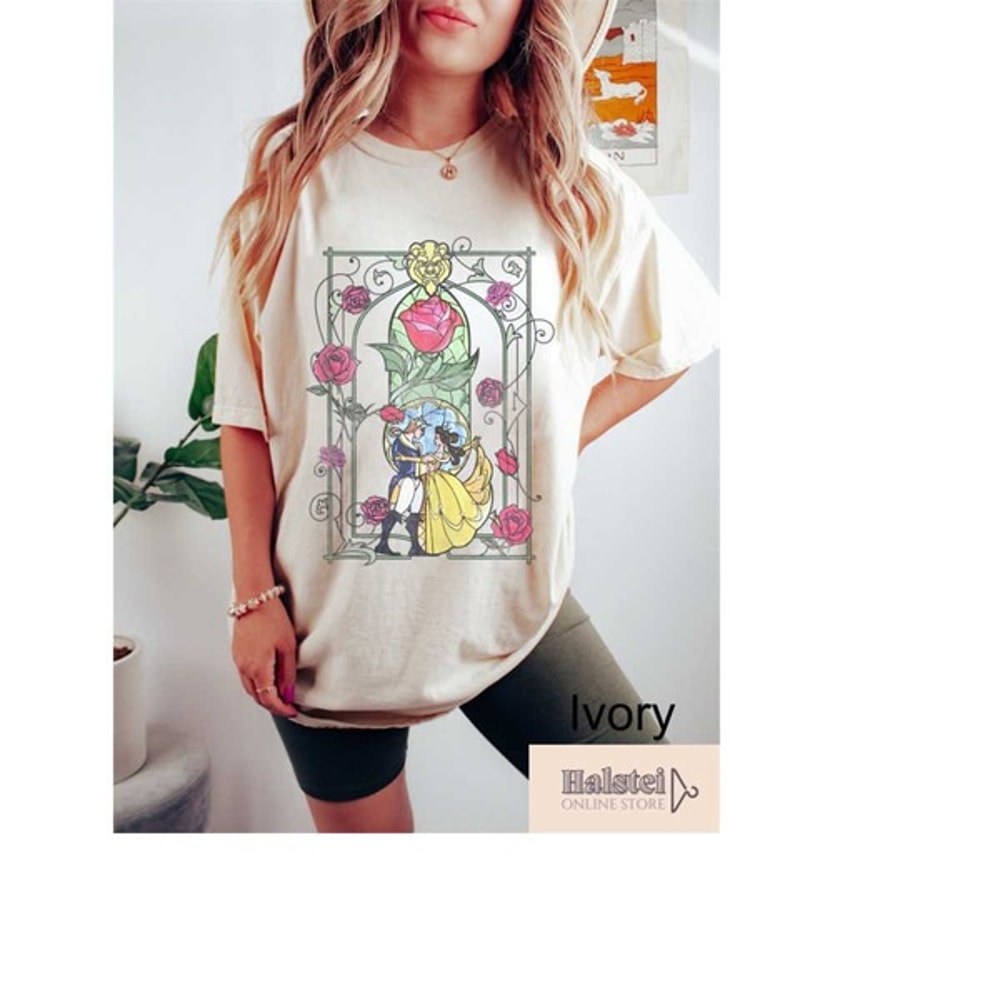 Retro Beauty and the Beast T-Shirt, Disney Princess Shirt, Belle Princess Tee, Disney Princess Shirt, Unisex T-Shirt