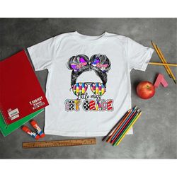 little miss 1st grade shirt, back to school shirt, kindergarten shirt, teacher life shirt, unisex t-shirt