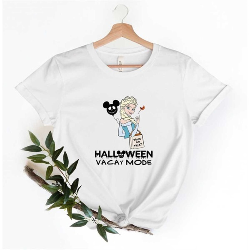 Elsa Halloween Vacay Mode, Disney Halloween Elsa Shirt, Frozen Shirt, Disney Family Vacation, Unisex T-Shirt