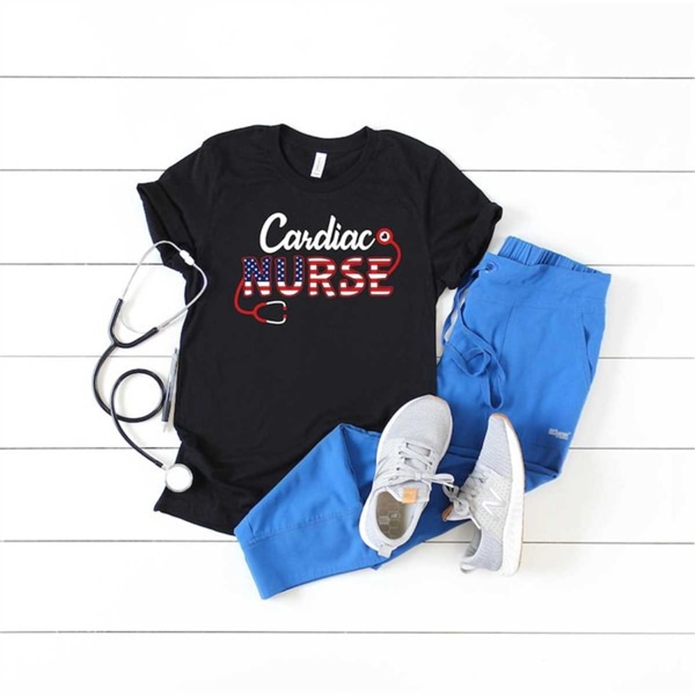 Cardiac Nurse Shirt, Cardiovascular Nursing Shirt, Stethoscope Shirt, Nurse Life Shirt, Unisex T-Shirt