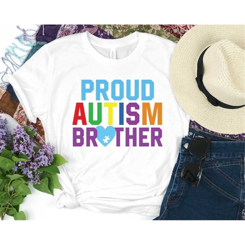 Proud Autism Brother Shirt, Autism Brother Shirt, Neurodiversity Shirt, Unisex T-Shirt
