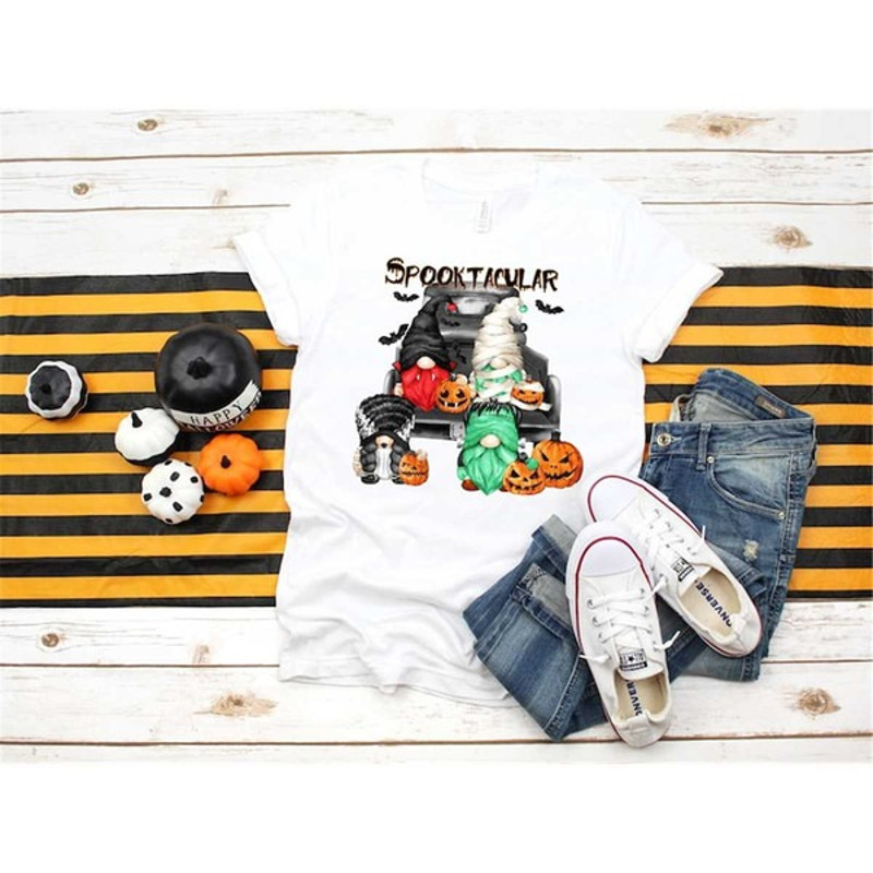 Spooktacular Gnomes Shirt, Halloween Shirt, Spooktacular Shirt, Cute Gnomes Shirt, Trick or Treat Shirt, Unisex T-Shirt
