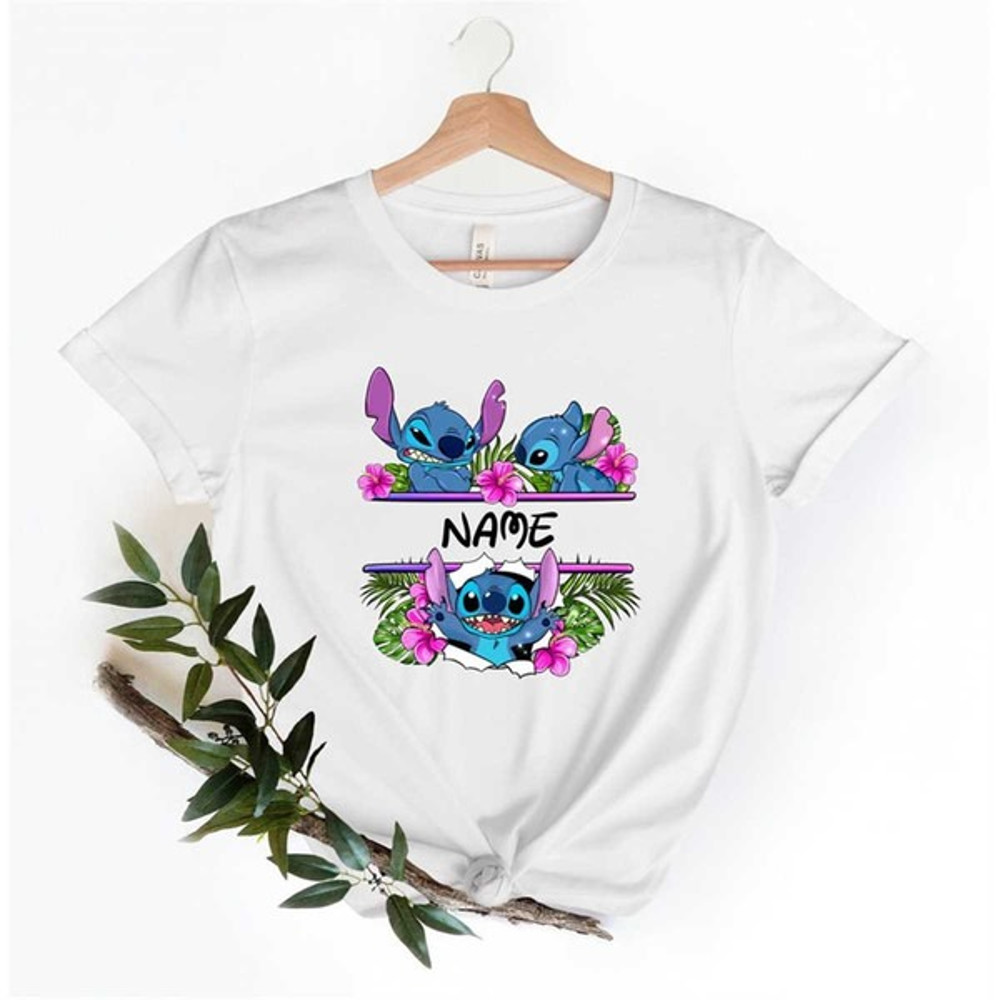 Custom Name Stitch Shirt, Disney Ohana Shirt, Disney Toodler Stitch Shirt, Lilo and Stitch Shirt, Unisex T-Shirt