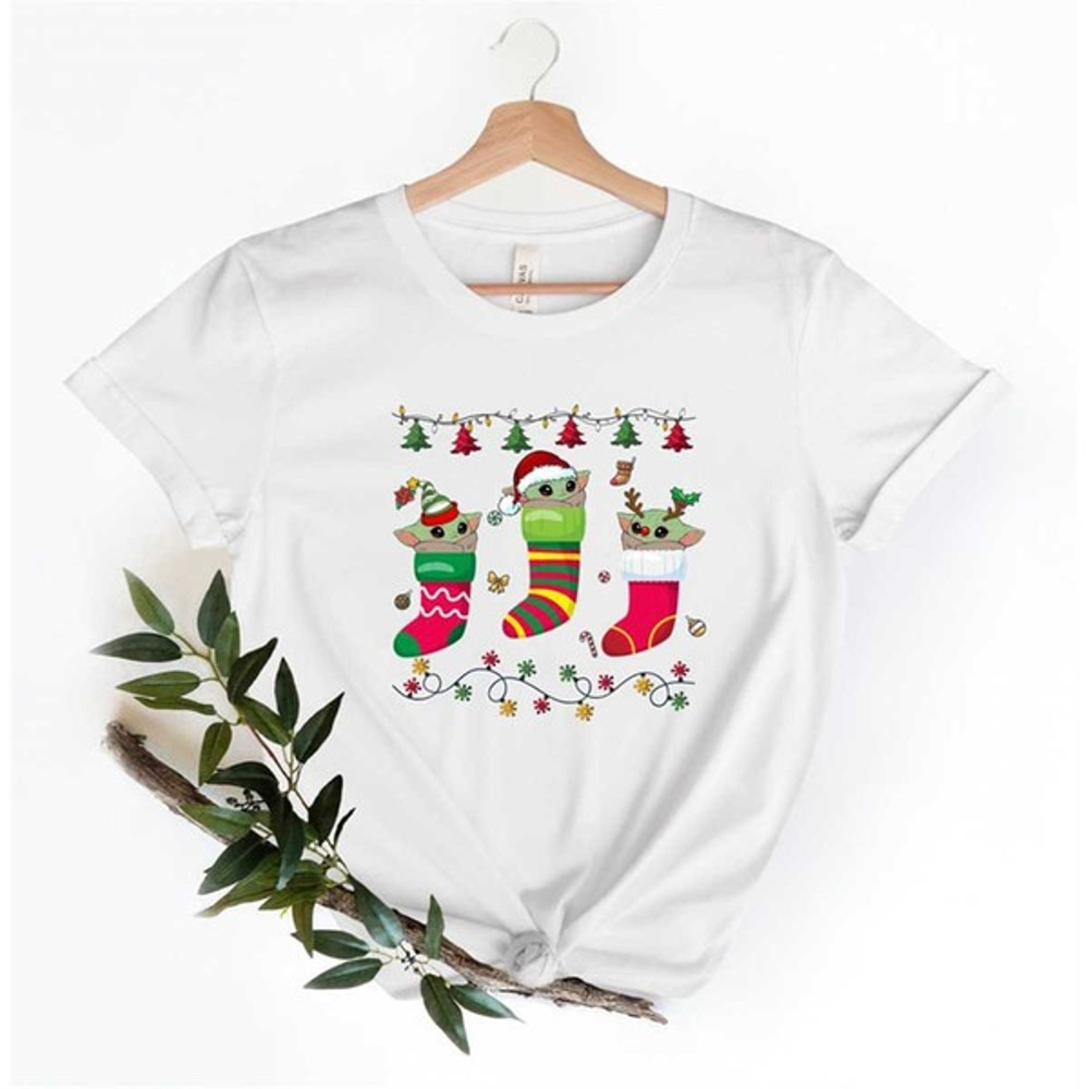 Baby Yoda Christmas Shirt, Starwars Christmas Tee, Disney Christmas Shirt, Unisex T-Shirt