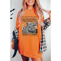 retro halloween comfort colors shirt, halloweentown shirt, vintage ghost halloween shirt, unisex t-shirt