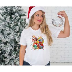 disney christmas shirt,merry christmas lilo and stitch shirt, disney stitch christmas shirt, unisex t-shirt
