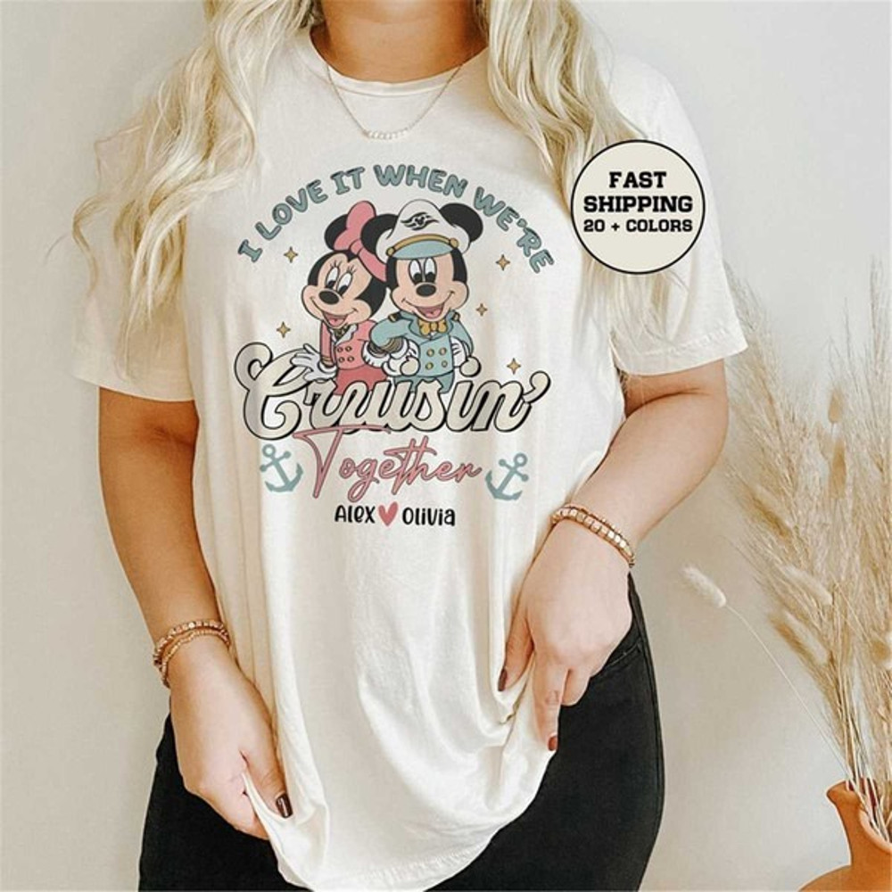 Couple Cruise Shirts, Love It When We're Cruisin Together Cruise Shirts, Custom Cruise Shirts, Unisex T-Shirt