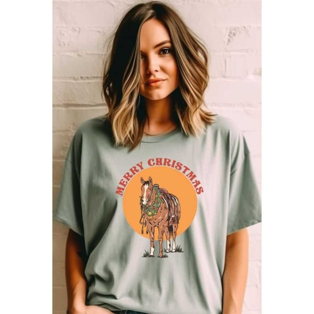 Christmas Western Graphic Tee, Western Christmas, Cowboy Christmas TShirt, Unisex T-Shirt