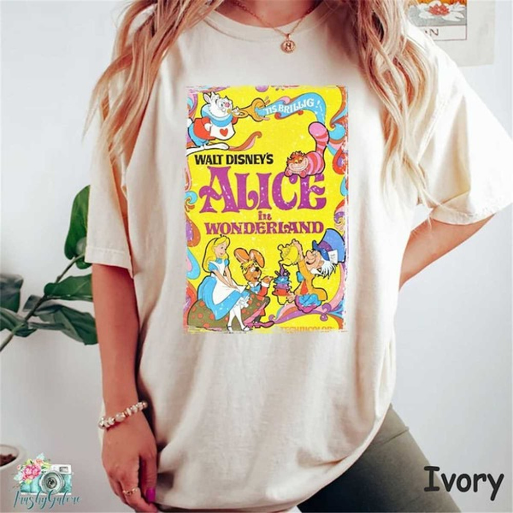 Alice in Wonderland Comfort Colors Shirt, Disney Princess Shirt, Disney Shirt,Vintage disney shirt, Unisex T-Shirt