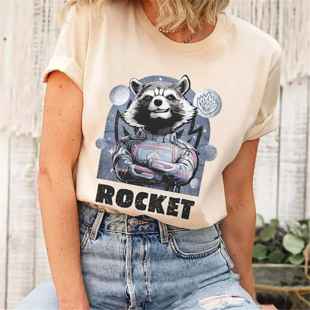 Vintage Rocket Raccoon Shirt, Marvel Studio Guardians Of The Galaxy Vol 3 Shirt, Unisex T-Shirt