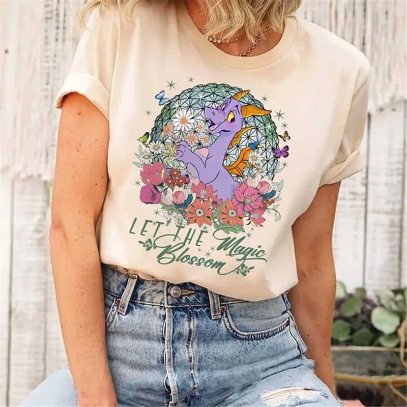 Let the magic Blossom Disney Epcot flower and Garden Festival shirt, Floral Epcot shirt, Unisex T-Shirt
