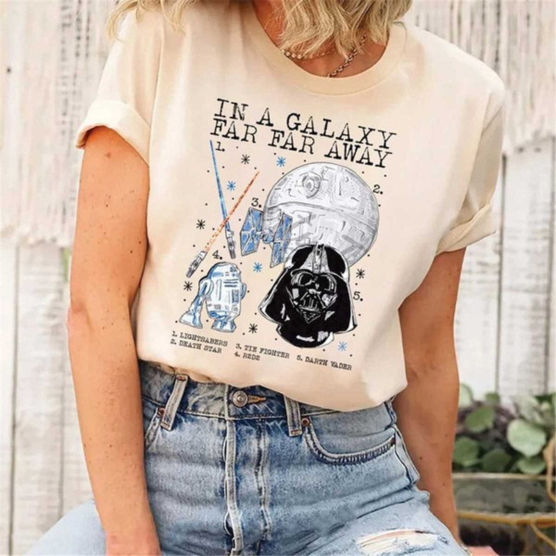 Vintage Star Wars Shirt, Galaxys Edge Shirt, Darth Vader Shirt, Stormtrooper, Funny Star Wars Family, Unisex T-Shirt